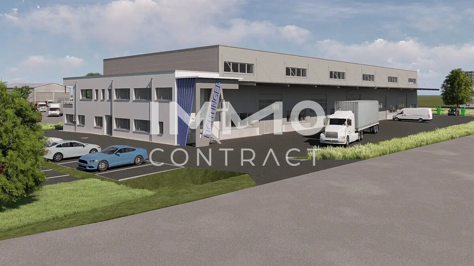 Neue moderne Produktions- und oder Lagerhalle mit Bürotrakt in bester Lage von St. Valtentin
