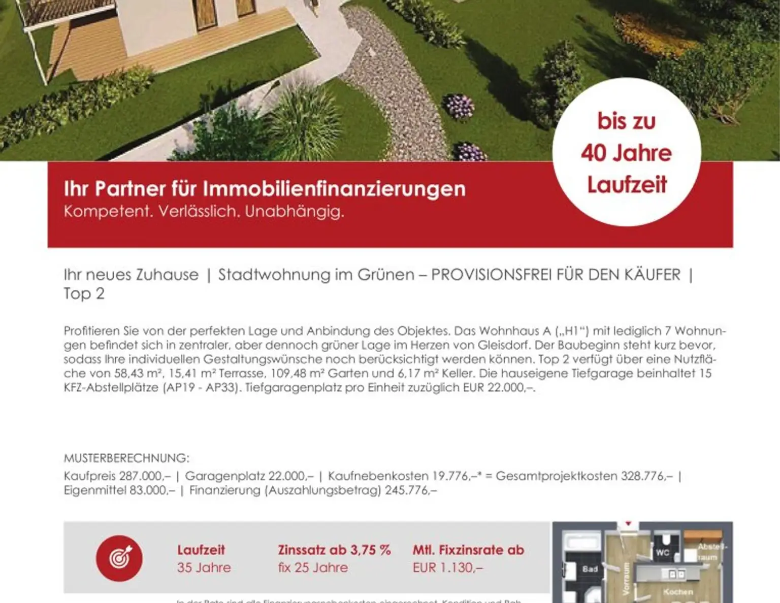 Ihr neues Zuhause | Stadtwohnung im Grünen PROVISIONSFREI FÜR DEN KÄUFER
