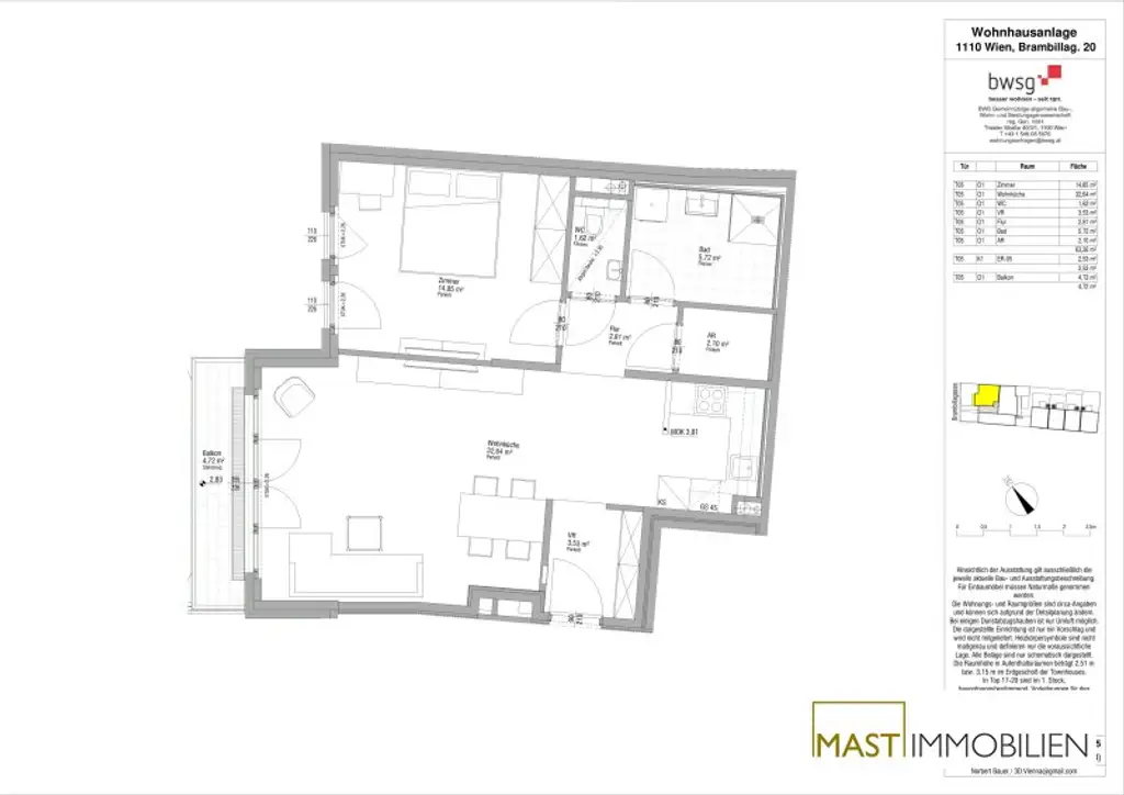 U3-Simmering Nähe - Provisionsfreie 2-Zimmer Wohnung