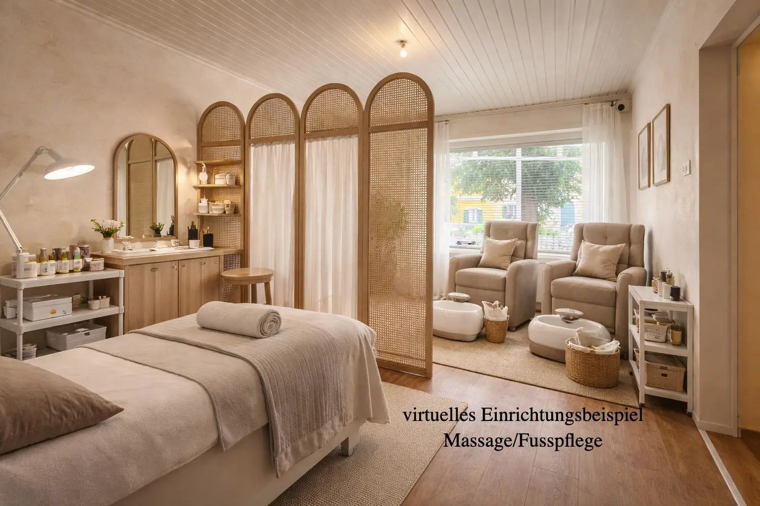 1_Massage_Fußpflege virtuelles Einrichtungsbeispie
