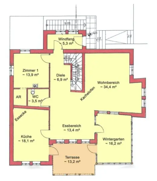 Möbliertes Einfamilienhaus mit Garten, Pool und Sauna