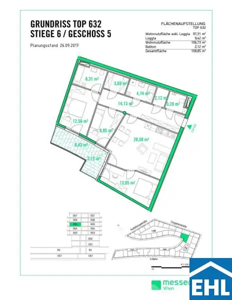 Top 4 Zimmerwohnung nahe dem WU Campus und Wiener Prater