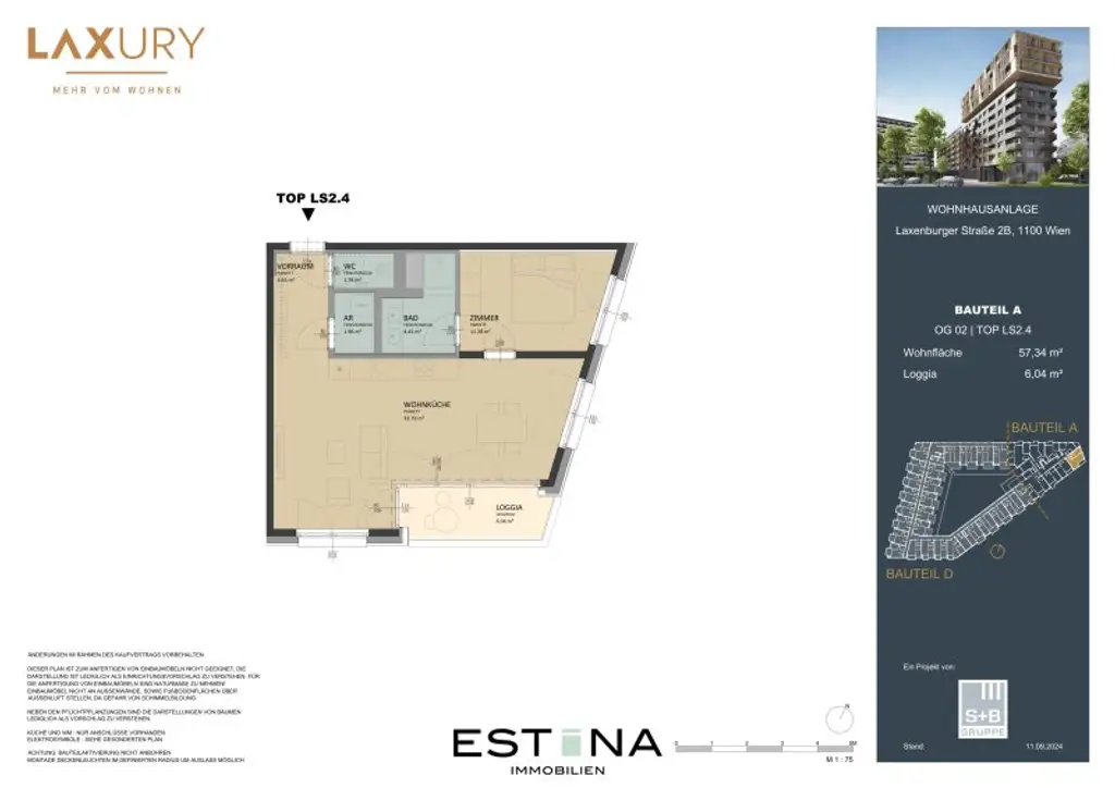 Nähe Therme Wien - Wohnung mit perfektem Grundriss für Pärchen geeignet - Neubau