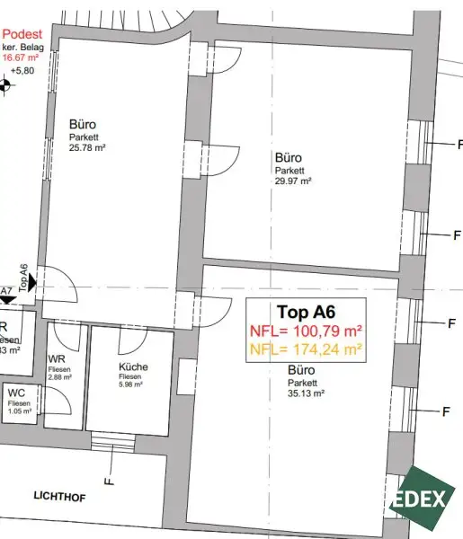 Büro in der Galleria 1030