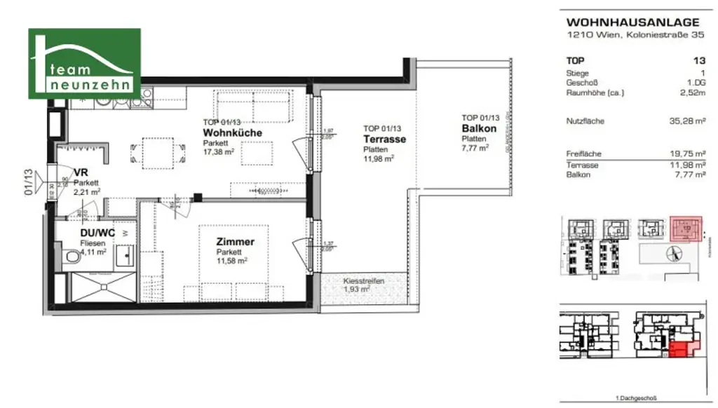 Kolo 35 - Neubau-Wohnung mit Terrasse und Balkon nahe S-Bahn Jedlersdorf, Denglerpark und SCN - Ab 01.01.2026!