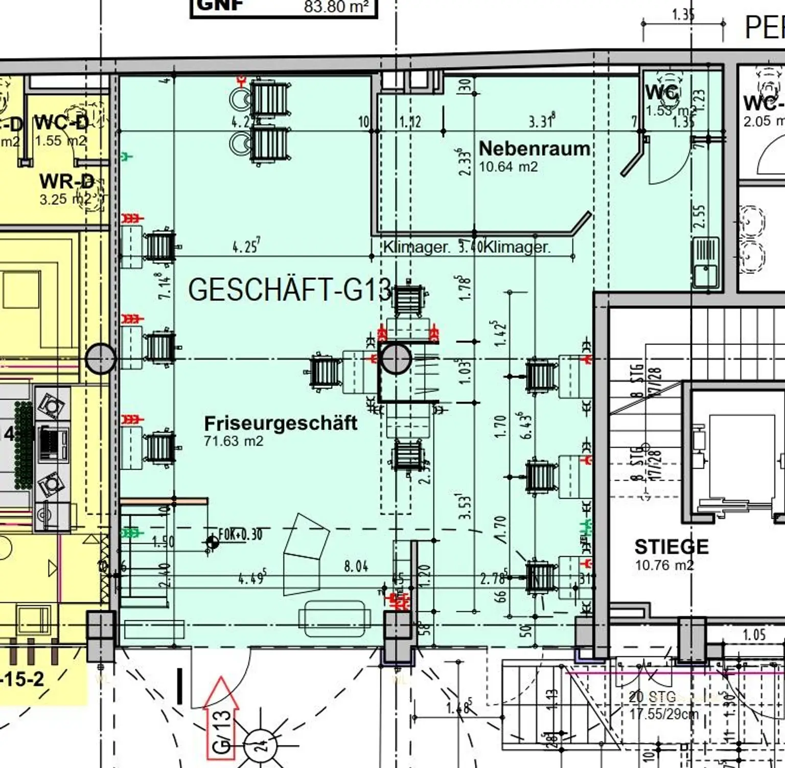 Grundrissplan @WSW