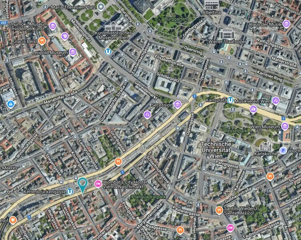 INNENSTÄDTISCHE - 3-Zimmer WOHNUNG -RENOVIERUNGSBEDÜRFTIG- mit sehr viel Potenzial - in Top Lage Wiens beim NASCHMARKT - Nähe KARLSPLATZ!