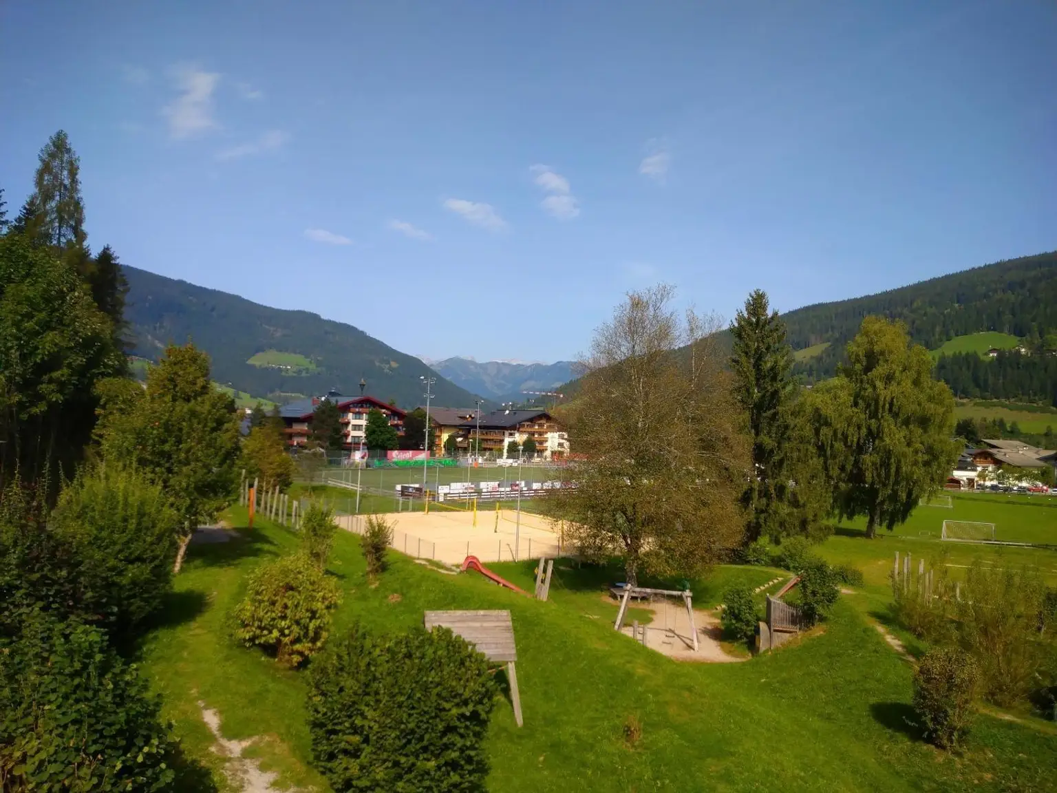 Blick vom Balkon