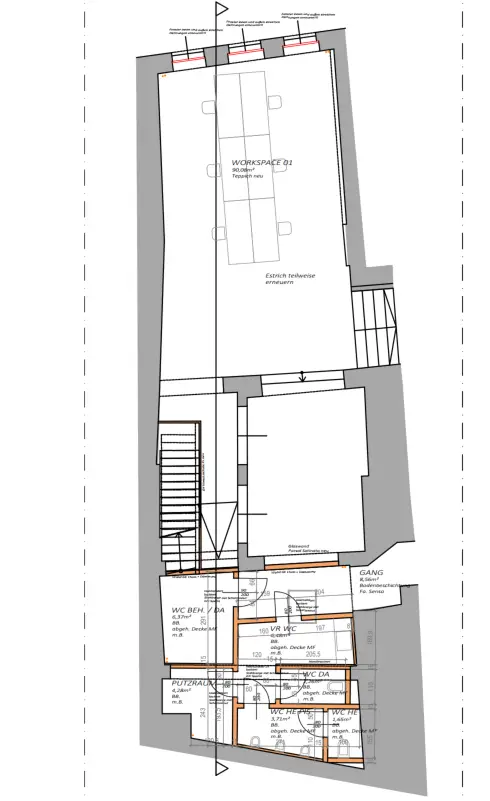 FLAIR *90 m² WORKSPACE + BENEFITFLÄCHEN *ENGE GASSE