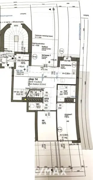 Herrliche DG-Maisonette mit 2 Hof-Terrassen bei der Volksoper, Währinger Straße