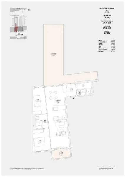 ++MOLLARD 50++ Elegant 3-room apartment in Vienna’s vibrant city core (1/22)