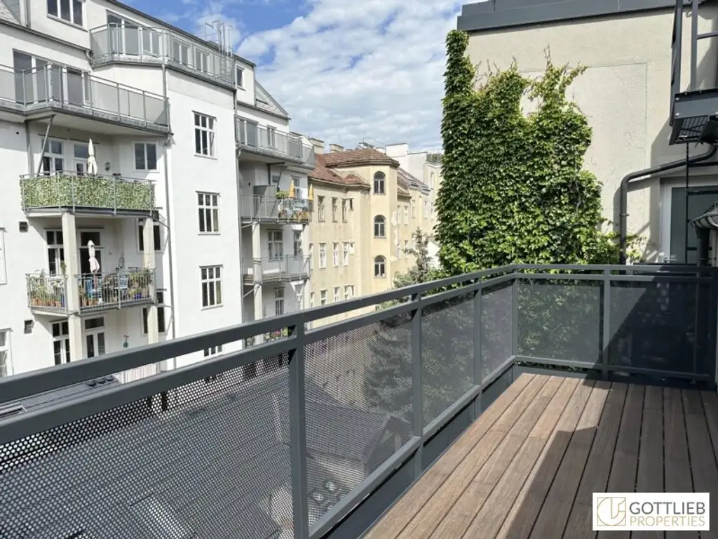 PROVISIONSFREI nahe Belvedere! Luxuriöse 6-Zimmer-Erstbezug-Dachterrassen-Wohnung mit Outdoor-Pool in historischem Gebäude