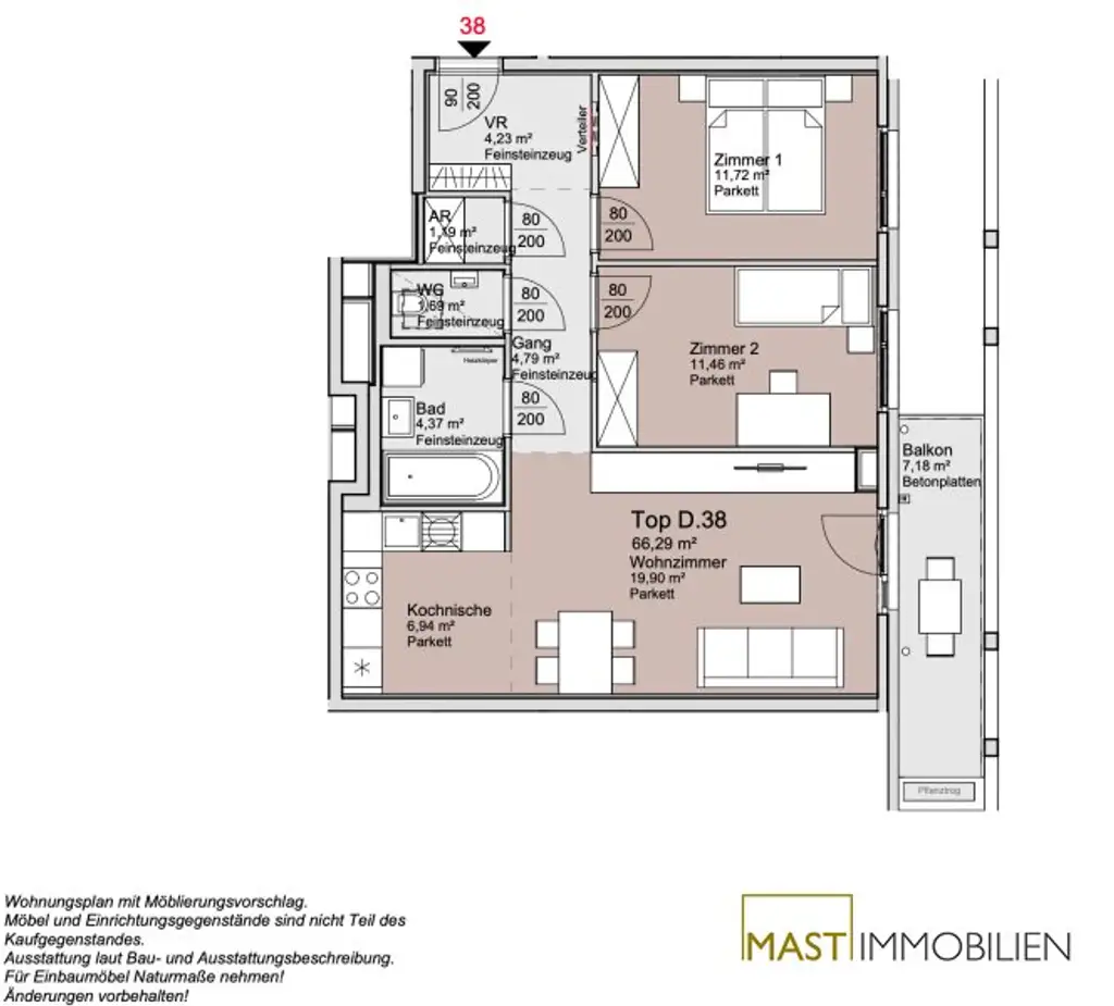 *Alte Donau* Provisionsfreie 3-Zimmer Wohnung!