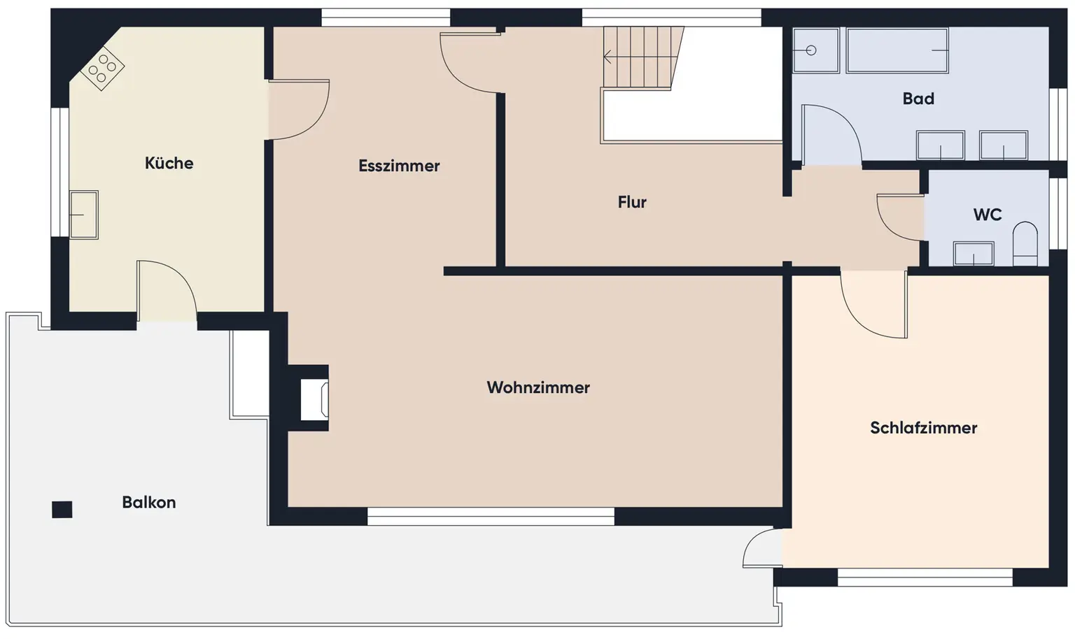 Grundrissplan ohne Maßstab OG