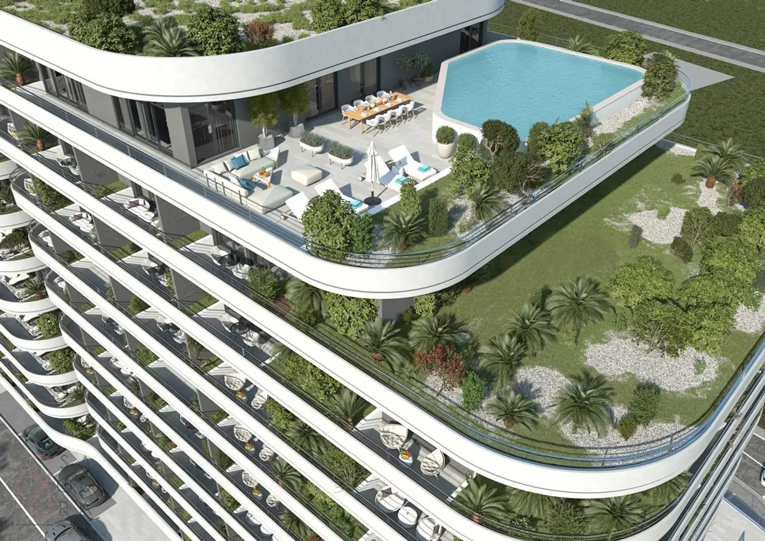 LUXURIÖSER DUPLEX MIT MEERBLICK IN ZAHA PLACE – BAR, MONTENEGRO