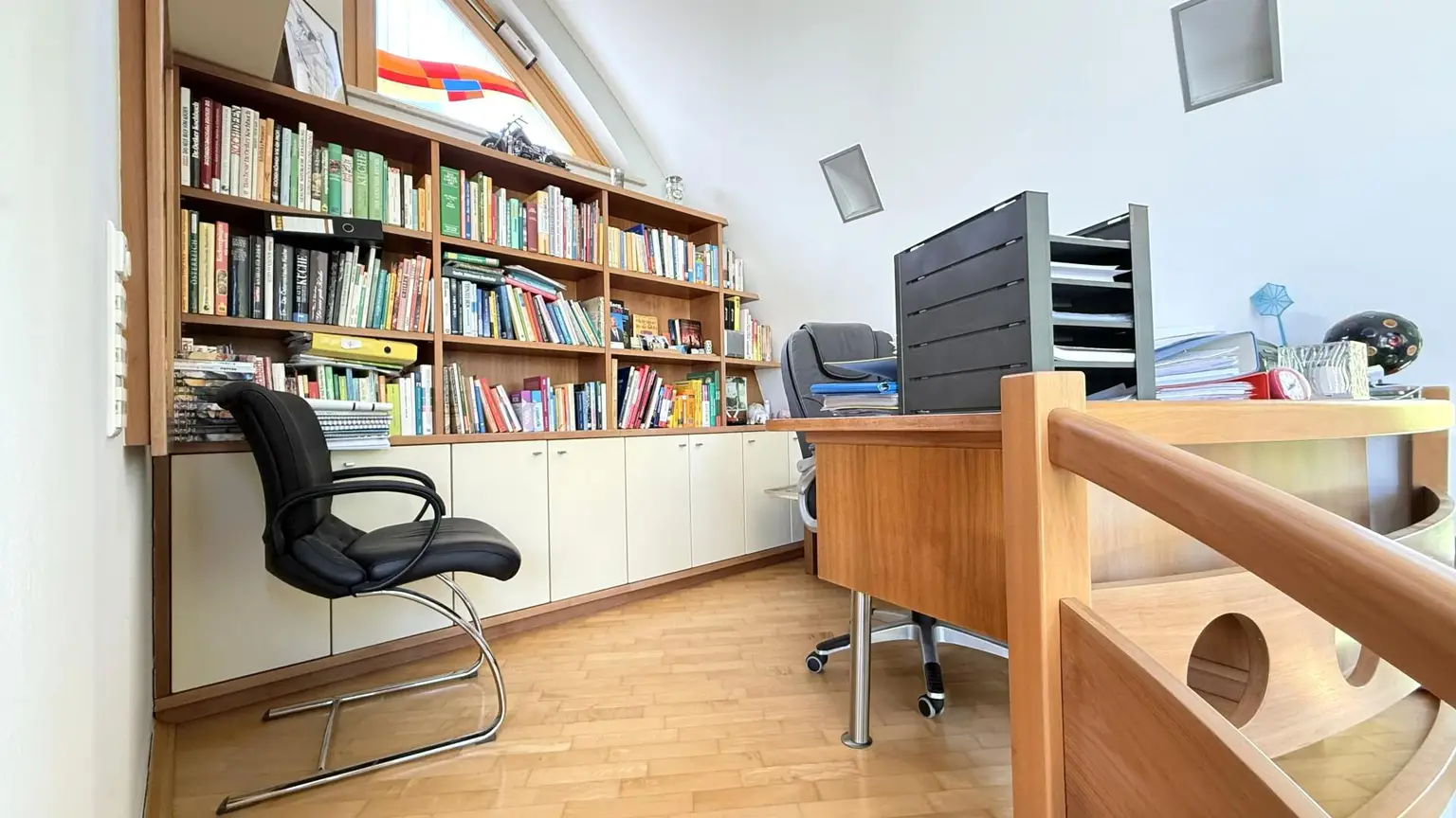 Büroecke im Wintergarten