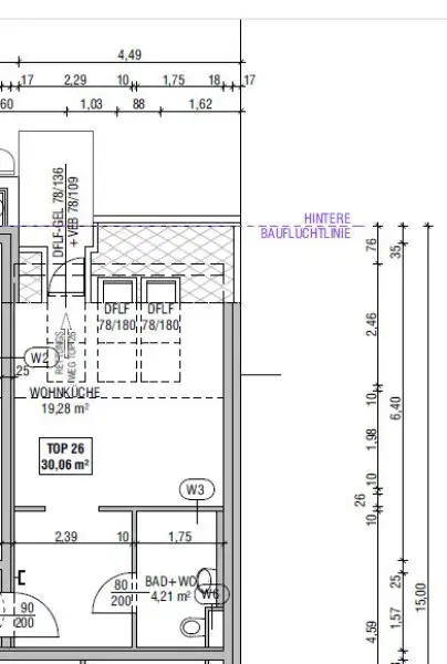 Neubau-Erstbezug - 1 Zimmer mit Außenfläche und sehr großer Gemeinschaftsterrase ca. 60 m² - unweit der U2 Station Stadlau