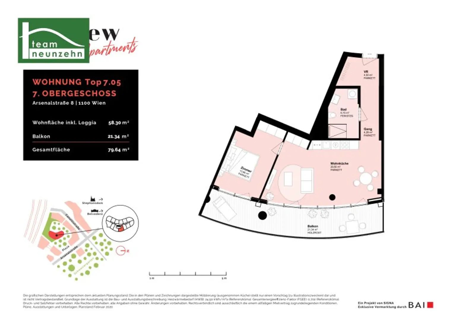 Urbanes Wohnen mit Klasse – exklusive Neubauwohnung beim Wiener Hauptbahnhof!