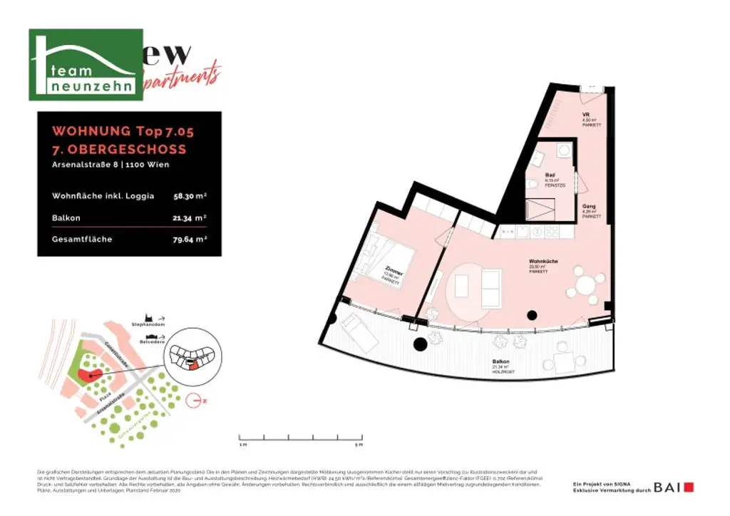 Urbanes Wohnen mit Klasse – exklusive Neubauwohnung beim Wiener Hauptbahnhof!