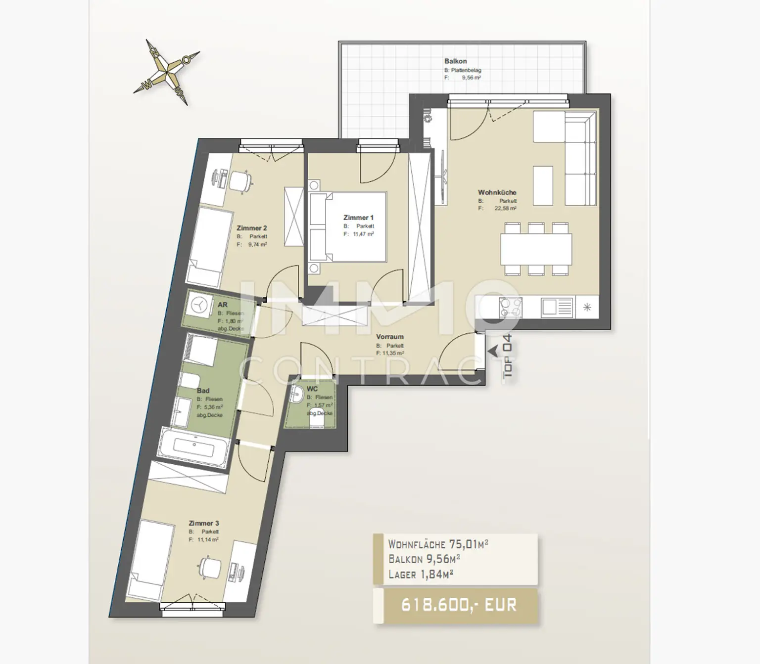 Weihnachtsaktion - 3 % & zeitnahe Fertigstellung und Top-Ausstattung im Herzen der Landstraße