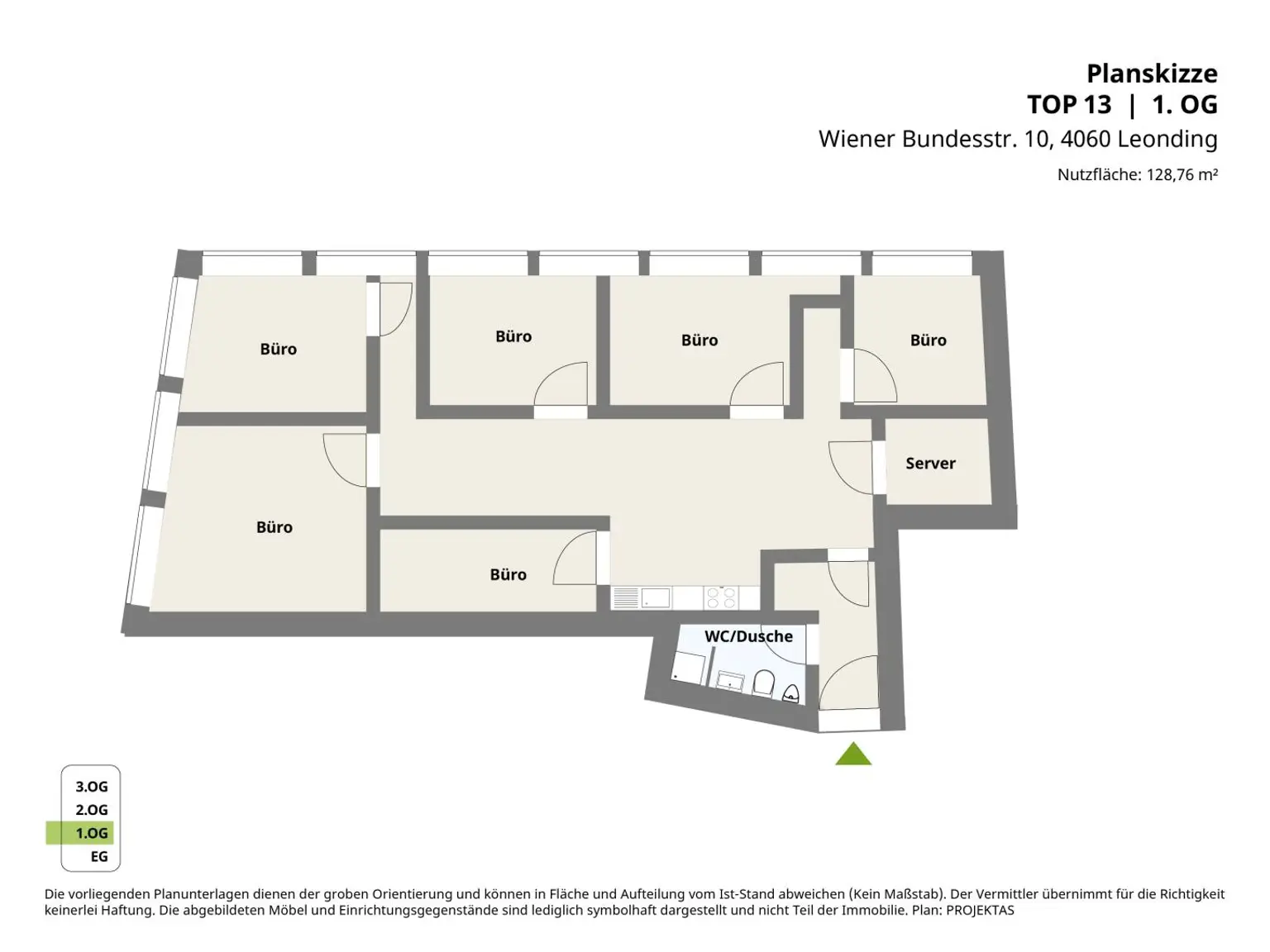 Planskizze, Wiener Bundesstrasse 10, 4060 Leonding