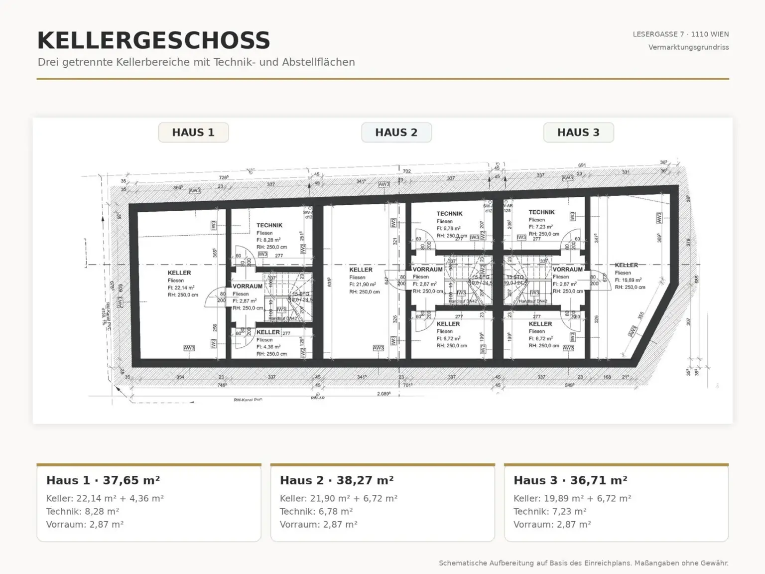 GrundrissPlan Kellergeschoss