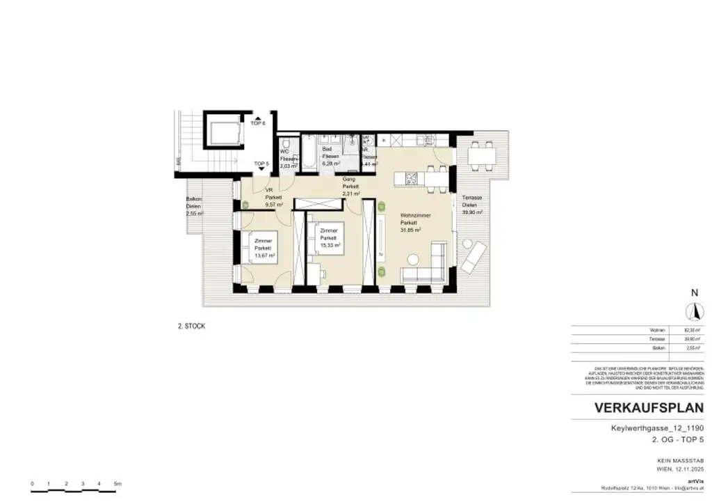 SONNENGEFLUTETE 3-ZIMMER-TERRASSENWOHNUNG IM DACHGESCHOSS