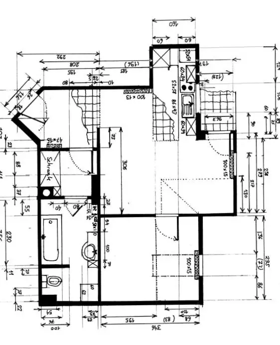 GUT GESCHNITTENE HELLE 2 ZIMMER WOHNUNG MIT LOGGIA UND KFZ-ABSTELLPLATZ