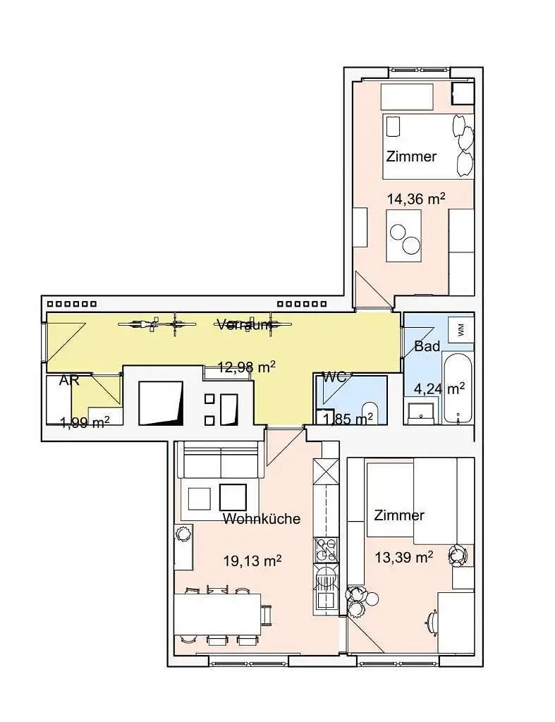 3 ZIMMER NEUBAUWOHNUNG IN RUHELAGE