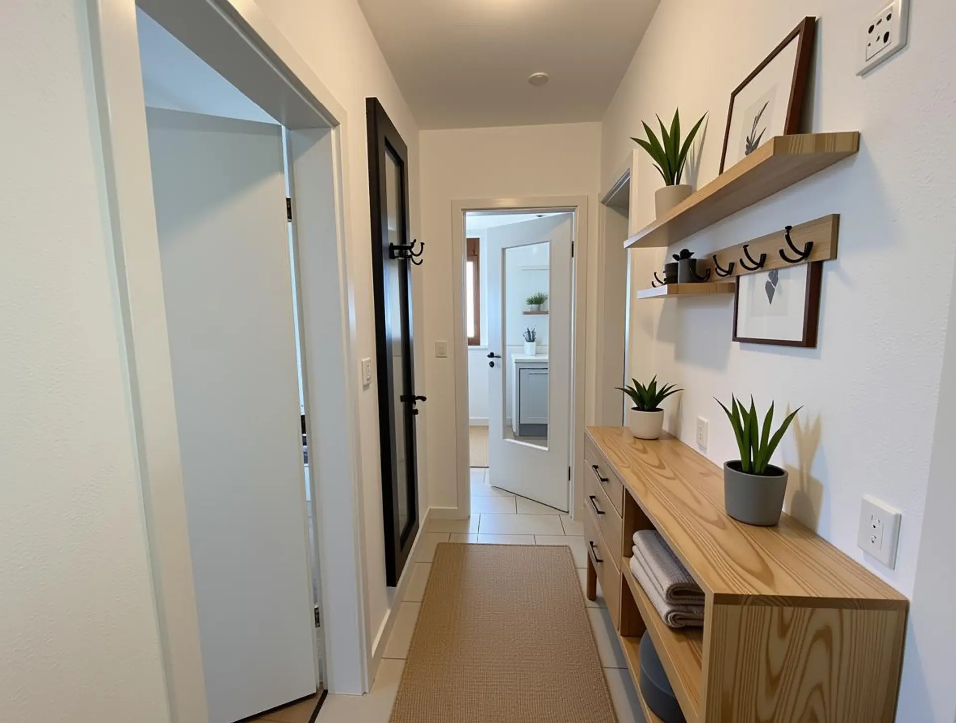 Illustration mögliche Flureinrichtung