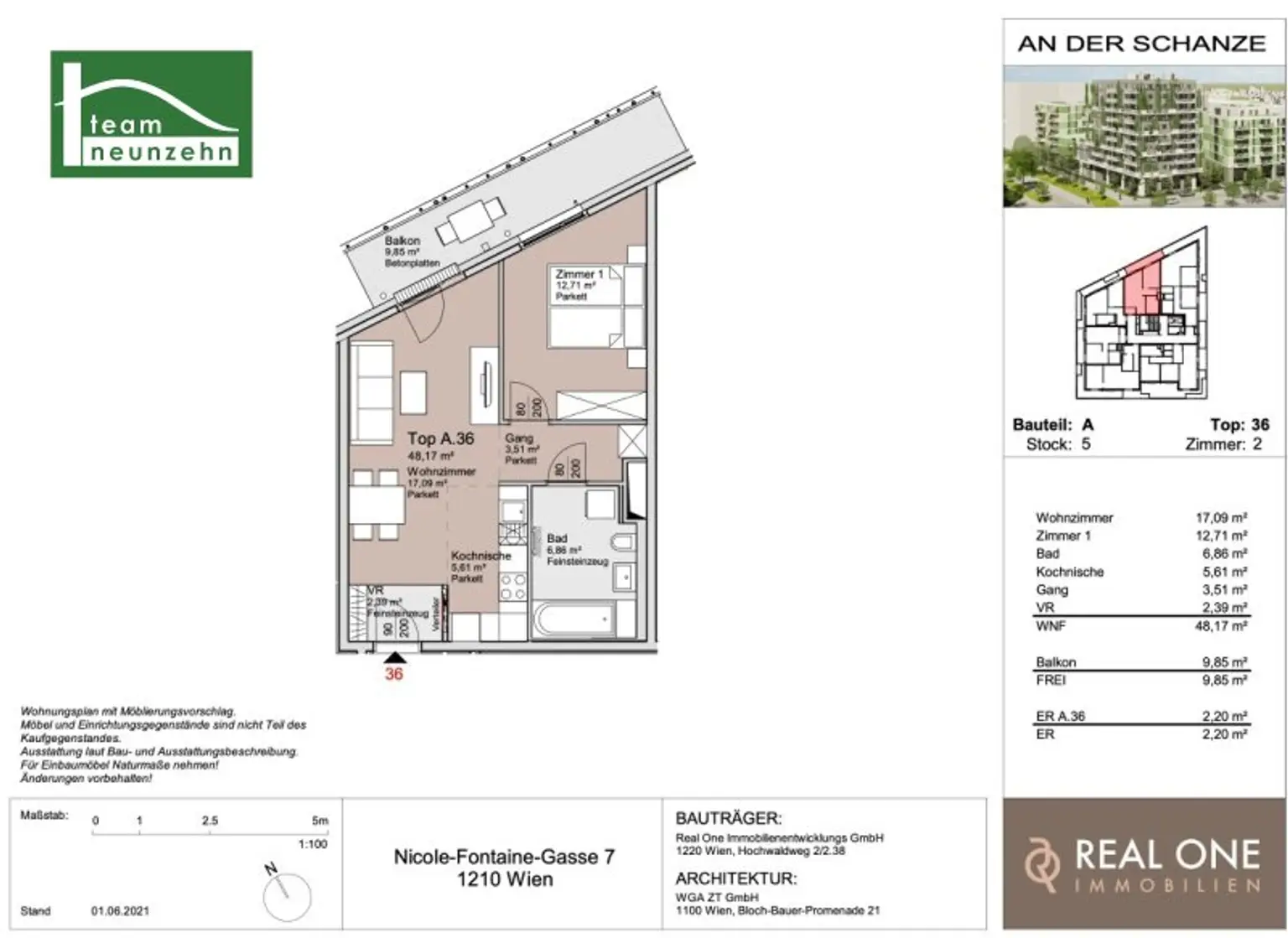 „An der Schanze“ – Exklusives Wohnen im Donaufeld