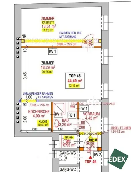 Erstbezug nach Generalsanierung – Charmante 2-Zimmer-Altbauwohnung in ruhiger Innenhoflage