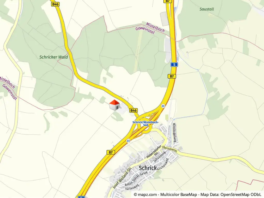 Geolyzer Kartenausschnitt