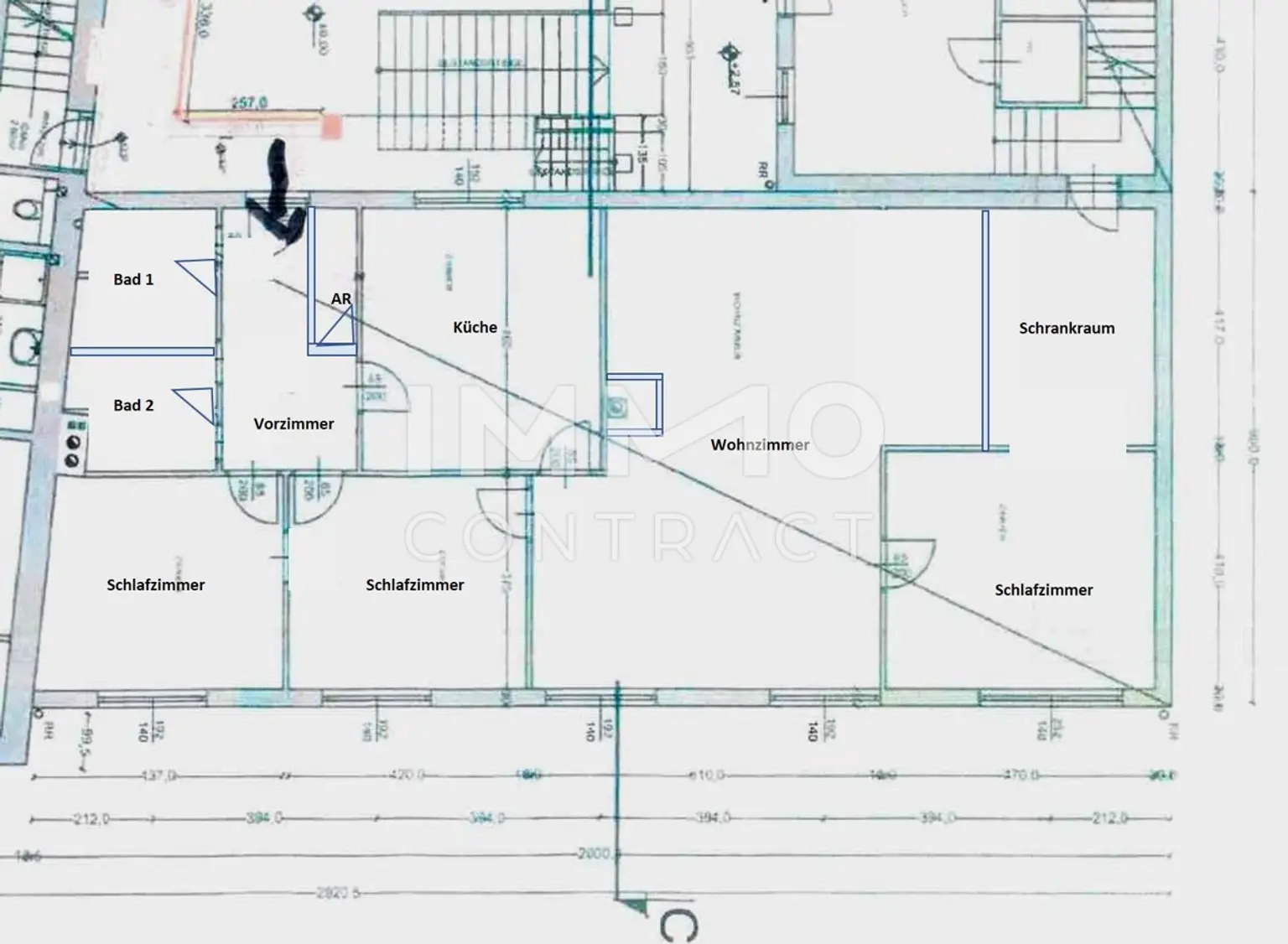 Geräumige, moderne 4-Zimmer-Wohnung mit zwei Bädern und großer Küche im Zentrum von Laxenburg