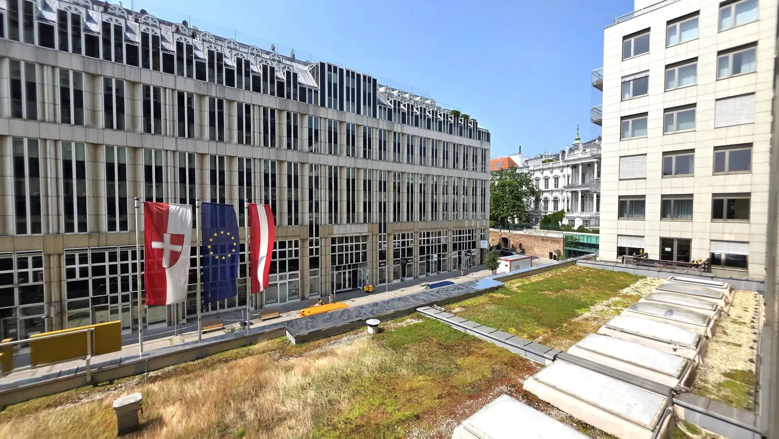 Blick auf Palais Coburg