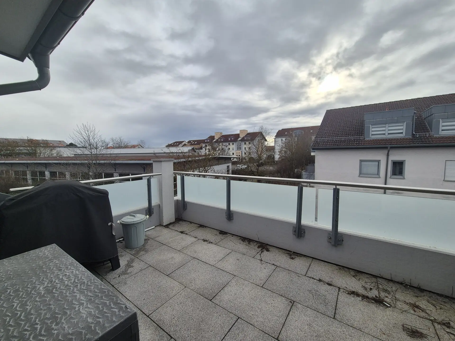 Balkon Aussicht nach links