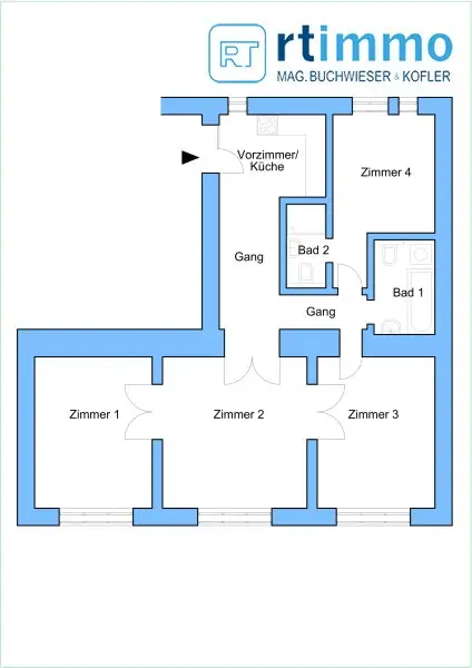 U-BAHNNÄHE: ALTBAUCHARME: 4-Zimmer-Wohnung in hohem Liftstock und Ausblick