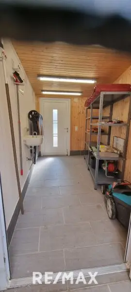 Der Schuppen hinter dem Haus