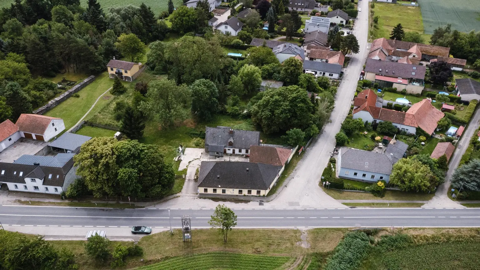 02 Drohne Haus Wienerstraße8 von noch weiter oben