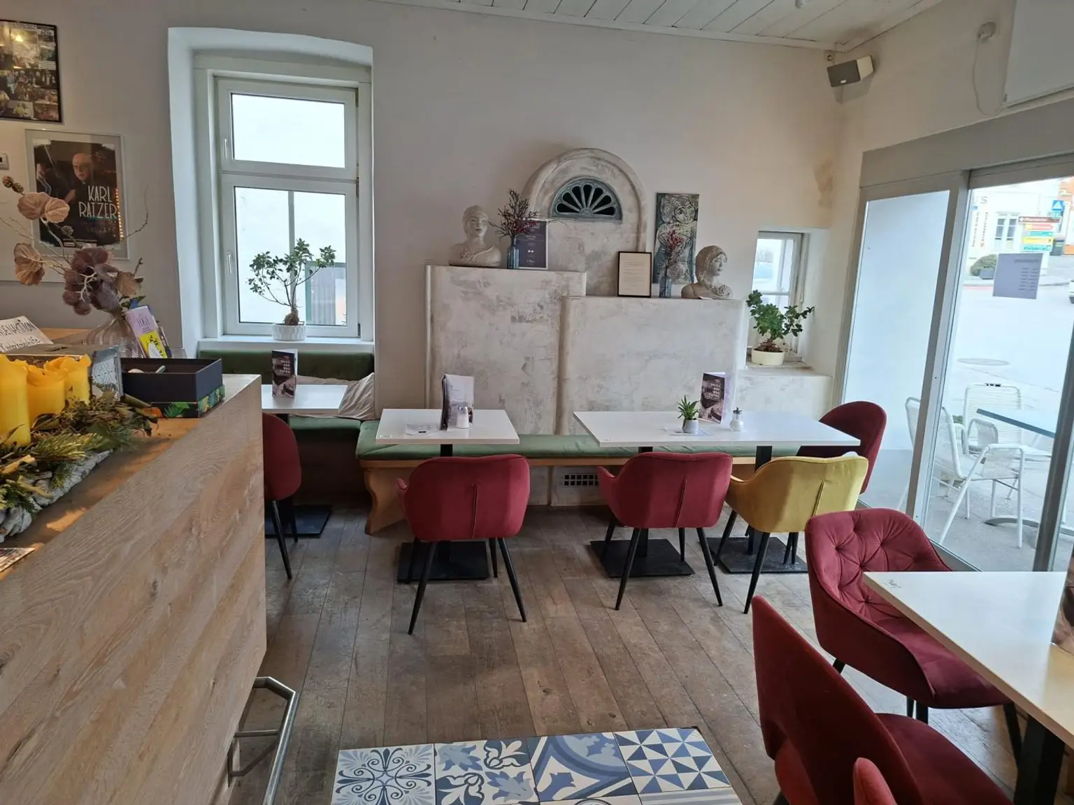 Sitzplatz mi Kachelofen