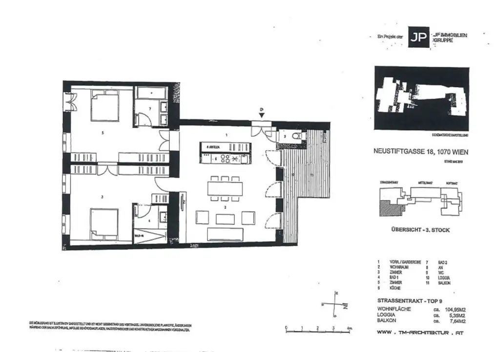 Modern revitalisiertes Altbaujuwel mit Balkon und Grünblick