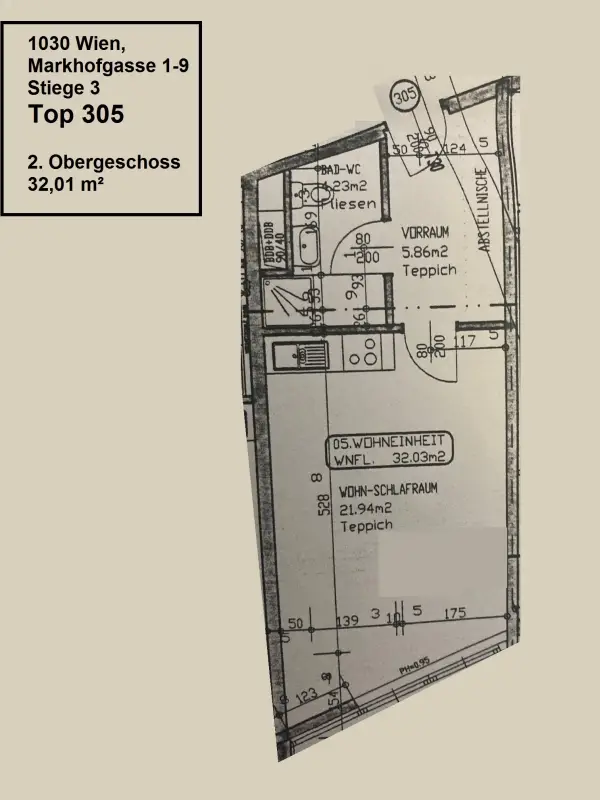 Gemütliche Einraumwohnung, direkt bei U3 Schlachthausgasse!