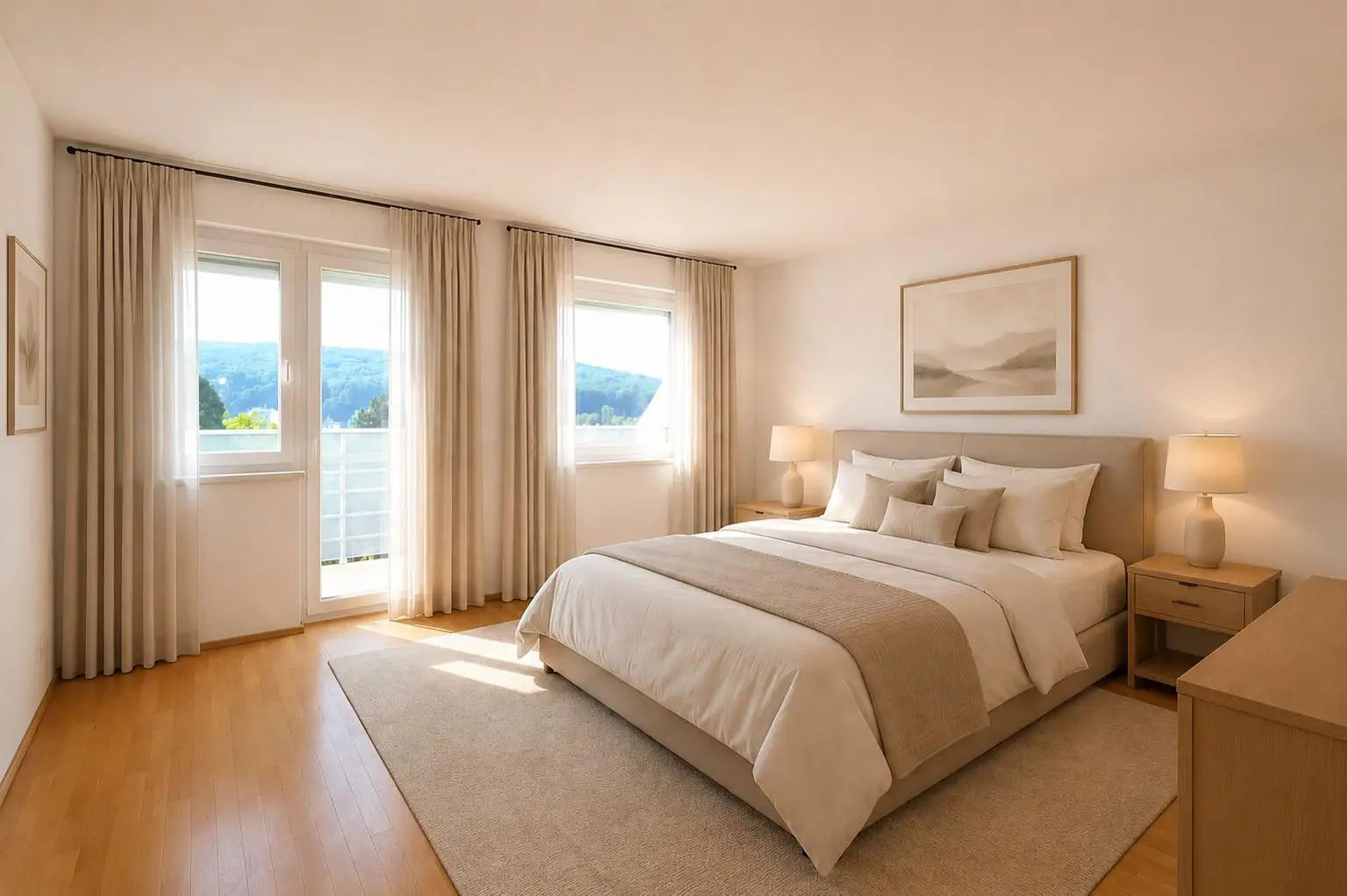 Schlafzimmer (virtuell eingerichtet)