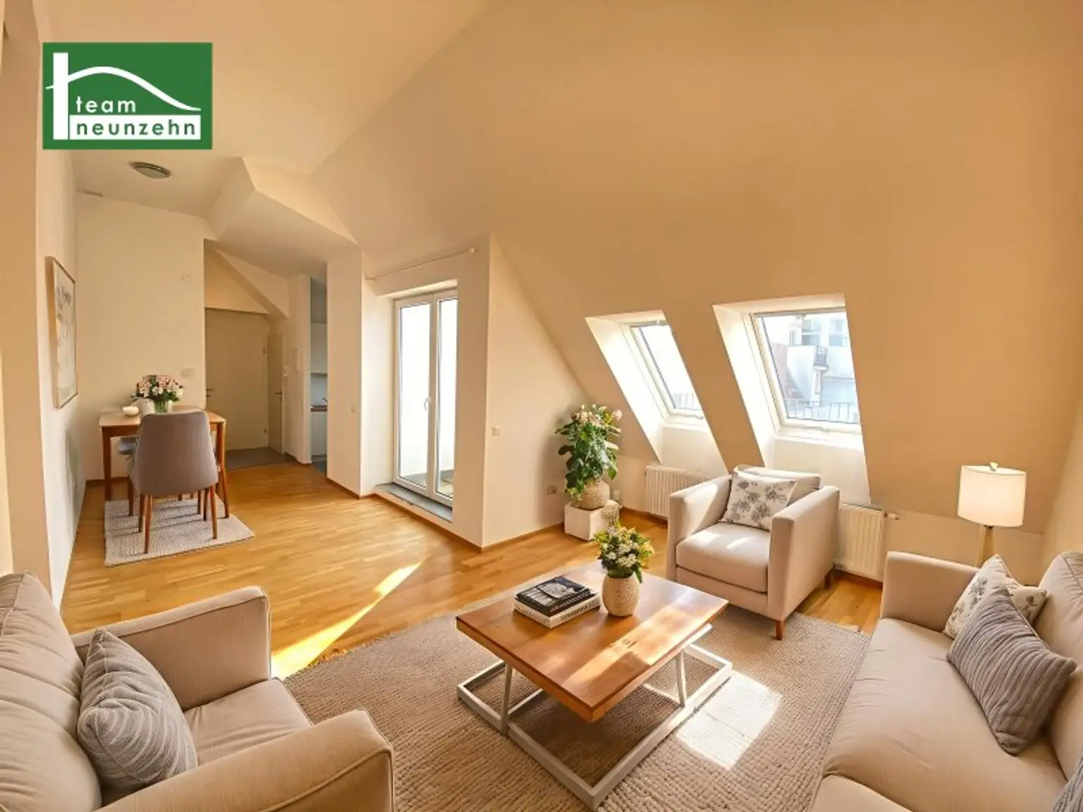 Moderne Dachgeschosswohnung mit großer Terrasse nahe Arthaberplatz in ruhiger Seitengasse! Hohe Decken und Traumbad mit Fenster - JETZT ANFRAGEN