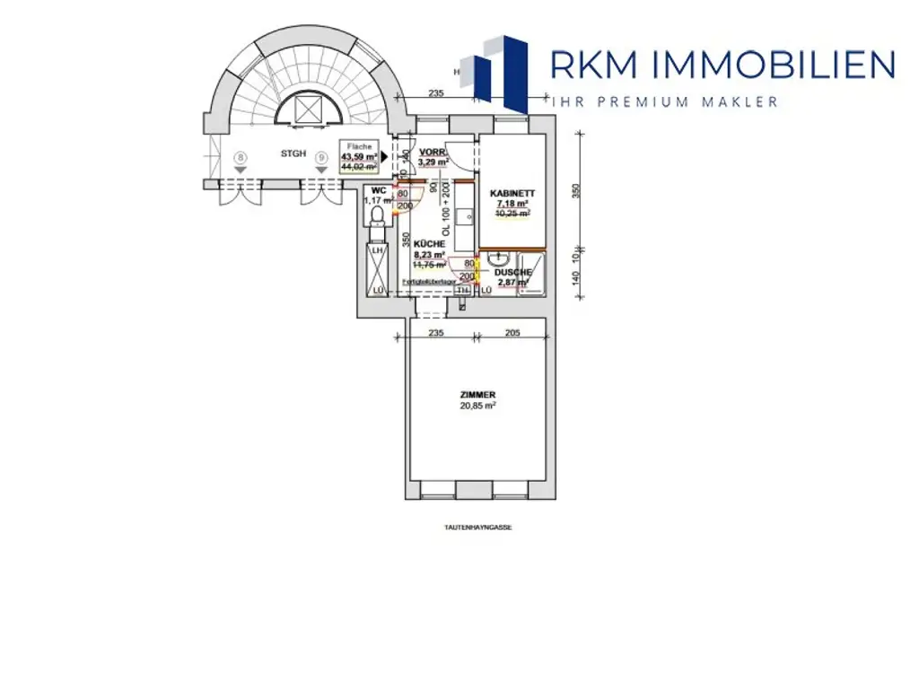 Vollsanierte 2-Zimmer-Erdgeschosswohnung + Nebengebäude im Innenhof – Wien