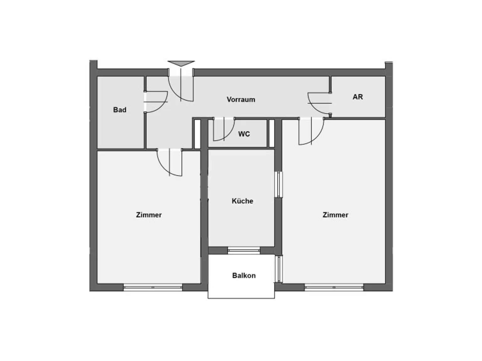 PROVISIONSFREI I RUHIGE LAGE I 2 ZIMMER I LOGGIA I 6.STOCK I AUSSICHT I LICHTDURCHFLUTET I PROJEKT WOHNEN