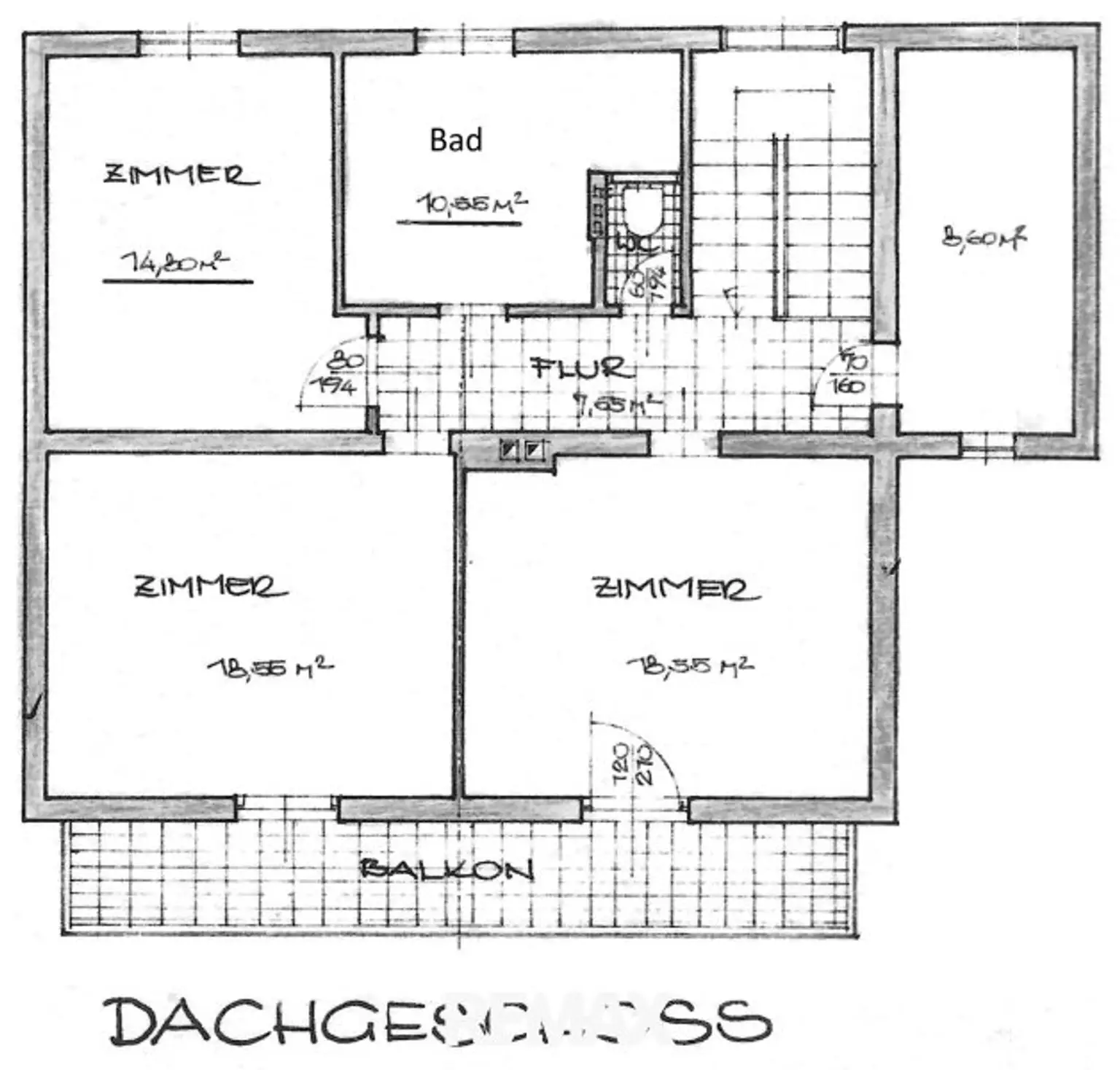 Plan Dachgeschoß