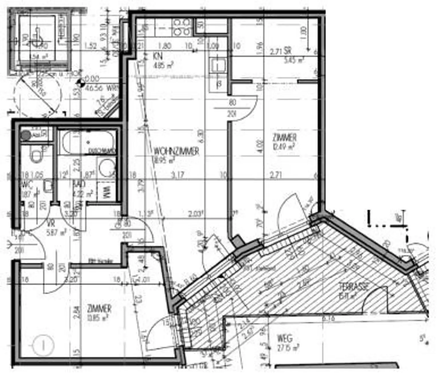 Moderne 3-Zimmer-Wohnung mit 15m² Terrasse zum Innenhof + AB JÄNNER 2026!!