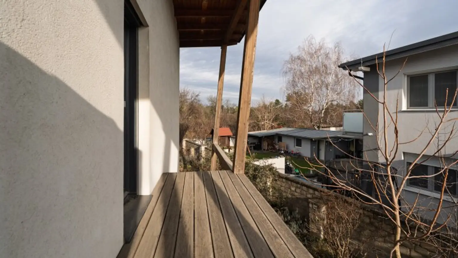 Balkon ohne Geländer