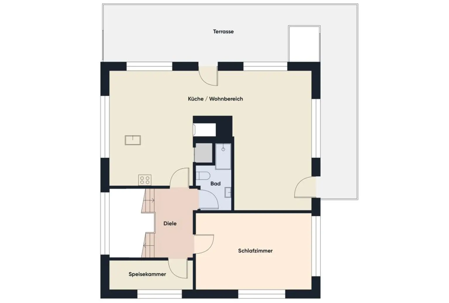 Grundriss ohne Maßstab - OG